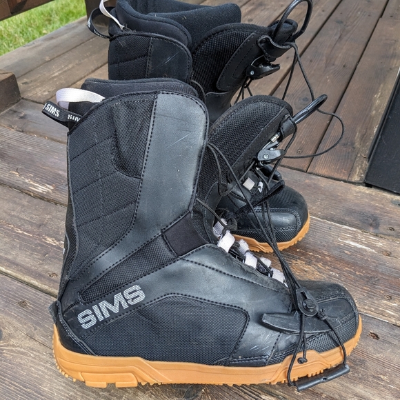 Men's Snowboard Boots black Sims CALIBER size 9 - Picture 3 of 4